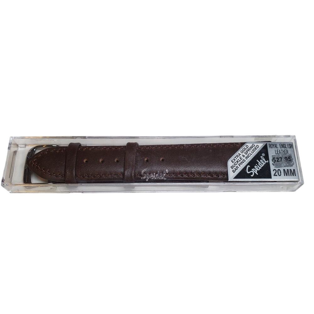 Speidel Watch Band - Royal English Leather - Brown 20mm 964-720